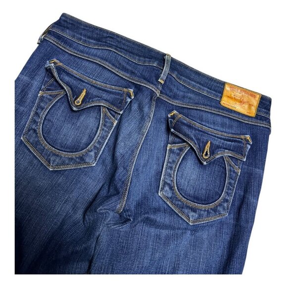 True Religion Blue Flare Jeans - Picture 9 of 9